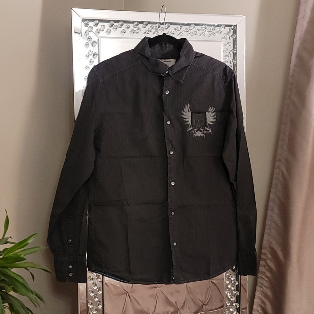 DKNY Men's Long Sleeve Button Down